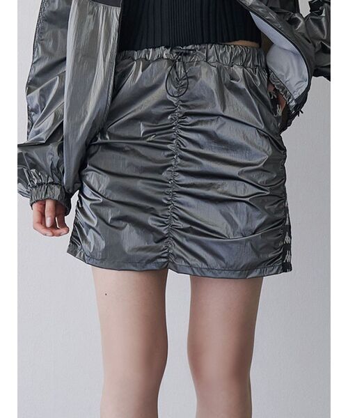 Kappa スカート 「Kappa」「SET UP対応」シャーリングナイロン