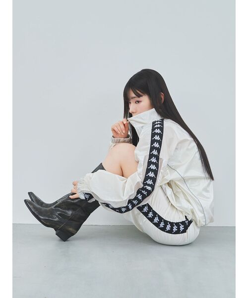 Kappa - 【新品】◆Kappa◆ ブラック プリーツ ラップ スカート Mサイズ Kappa スカート 「Kappa」「SET UP対応」シャーリングナイロン