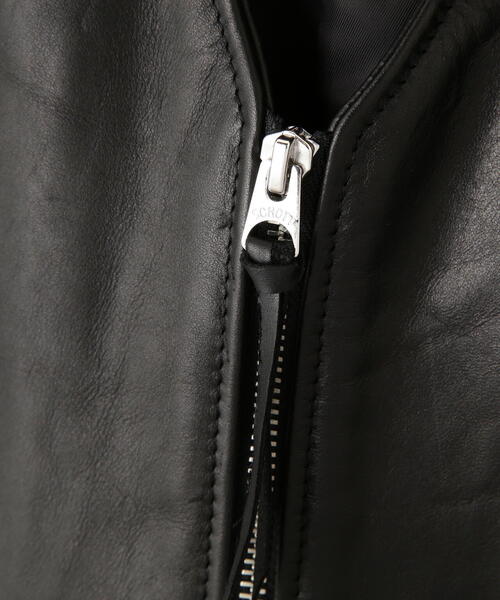 Schott NYC 黒 レザーダウンベスト schott（ショット）の「Schott レザーダウンベスト ONESTAR