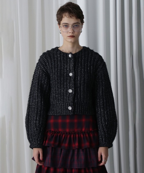 ROSE BUD（ローズバッド） カーディガン LOW GAUGE KNIT CARDIGAN