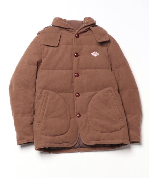 ✨美品✨ ダントン ビームス コラボ ダウンジャケット ウール 黒 44 Danton（ダントン） ワンポイントダウンジャケット「BEAMSコラボ」 36