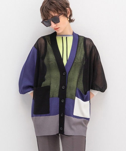 AULA AILA tシャツ 2WAYスリーブレスサイドラインニット
