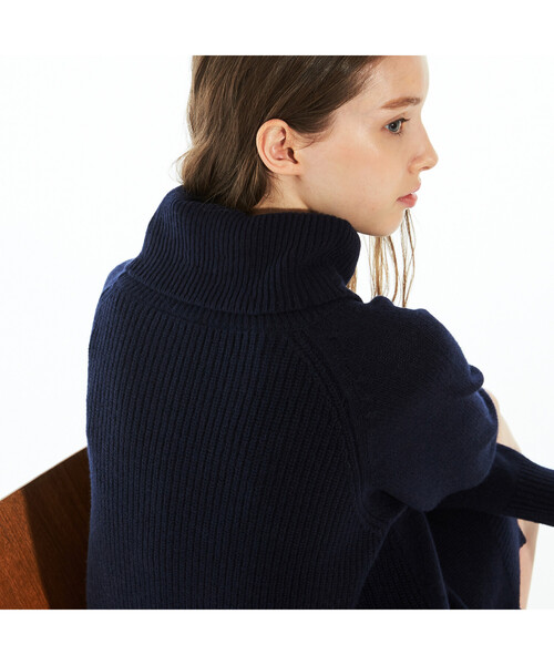 「LACOSTE」 ニットワンピース 36 グレー レディース_画像9