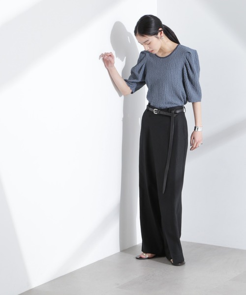 パンツ リネン混ラップパンツ(セットアップ可) レディース_19