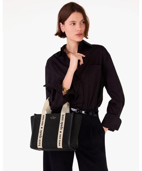 kate spade NEW YORK トートバッグ キップ キャンバス スモール