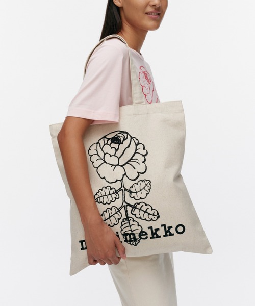 マリメッコ marimekko トートバッグ Vankka Vihkiruusu 094179 marimekko トートバッグ 「kioski」Vankka Vihkiruusu / tote