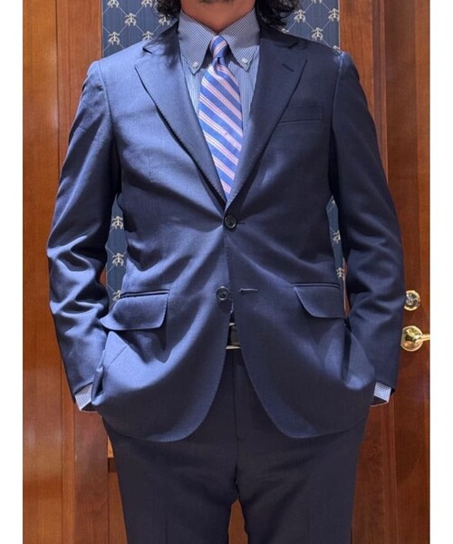 ☆ Brooks Brothers 背抜き 裾ダブル セットアップスーツ AB7