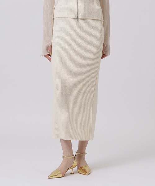 「GALLEST」 ニットスカート 38 ブラック レディース_画像5