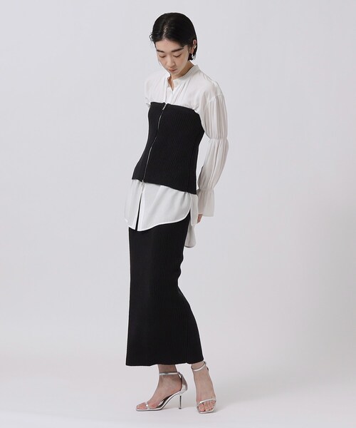 「GALLEST」 ニットスカート 38 ブラック レディース_画像8