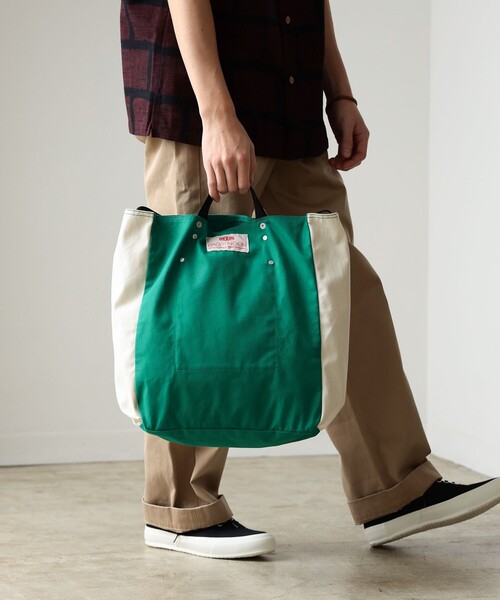 BAG'n'NOUN 緑白 トートバッグ BAG'n'NOUN Online Shop
