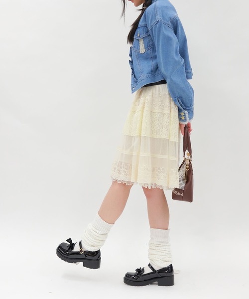 axes femme ティアードチュニックワンピース 生成り axes femme（アクシーズ ファム） チュニック ティアードチュニック