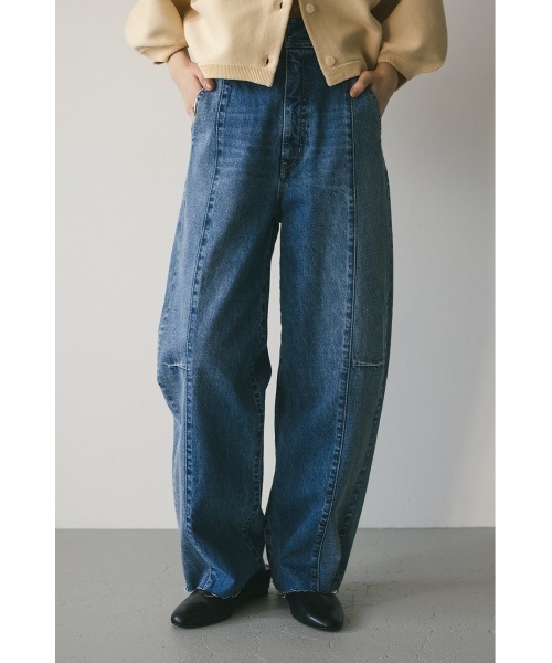 STYLEMIXER ジーンズ デニム デニムパンツ 2トーンバレルデニム