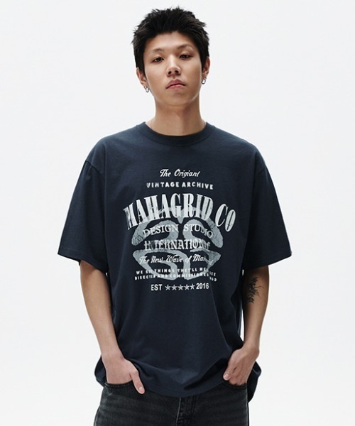 mahagrid■ARCHIVE LOGO TEE■送料込 MAHAGRID tシャツ 「mahagrid/マハグリッド」 ARCHIVE LOGO TEE