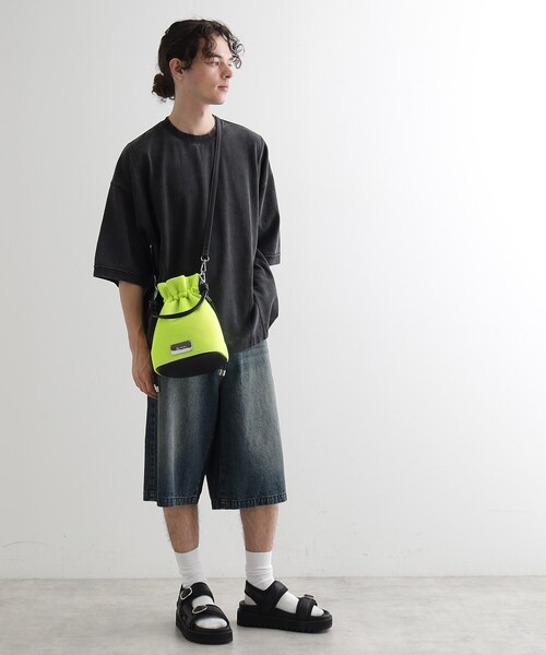 tk.TAKEO KIKUCHI ショルダーバッグ メッシュ2WAY巾着ショルダー