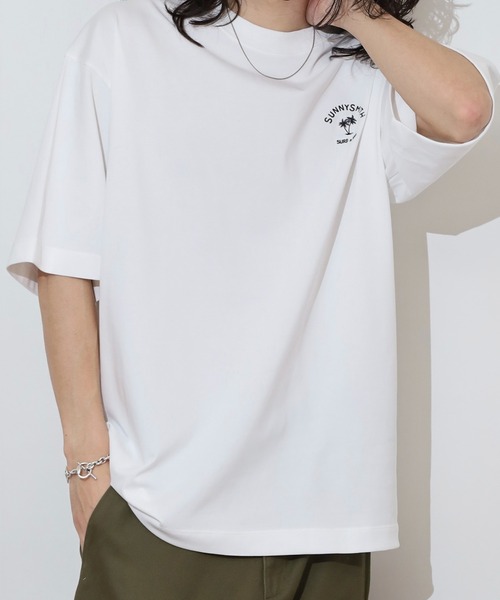 ［激レア］初期　Sunny girl オーバーサイズTシャツ Sunny Smith tシャツ ヤシの木アーチロゴワンポイント刺繍Tシャツ