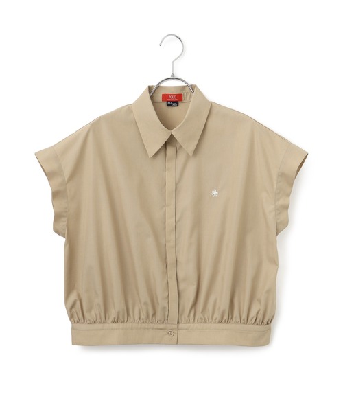 「POLO BCS」 長袖シャツ FREE ホワイト レディース ワイシャツ 無地 ホワイト オックスフォード POLO B.C.S.