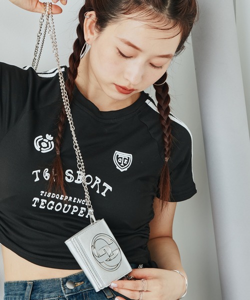 GYDA（ジェイダ） ミニ 財布 「WEB限定商品」メタルプレートチェーン