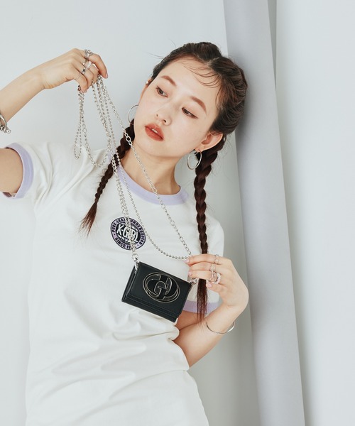 GYDA（ジェイダ） ミニ 財布 「WEB限定商品」メタルプレートチェーン 