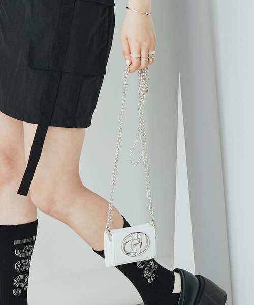 GYDA（ジェイダ） ミニ 財布 「WEB限定商品」メタルプレートチェーン 