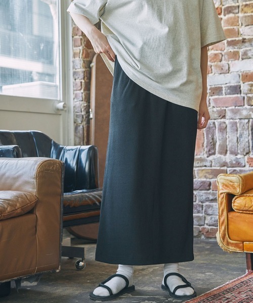 スカート カットリブ Iライン ロングスカート : ZOZOTOWN Yahoo!店