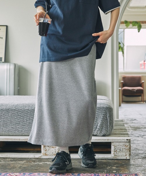 スカート カットリブ Iライン ロングスカート : ZOZOTOWN Yahoo!店