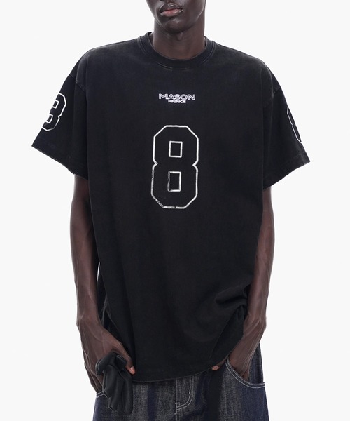 MASONPRINCE tシャツ オーバーサイズ ヴィンテージ フェード加工 