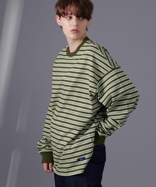 「ONCILY」 長袖Tシャツ MEDIUM グリーン メンズ