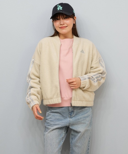 adidas（アディダス） コート アウター ボアショートジャケット/スリー