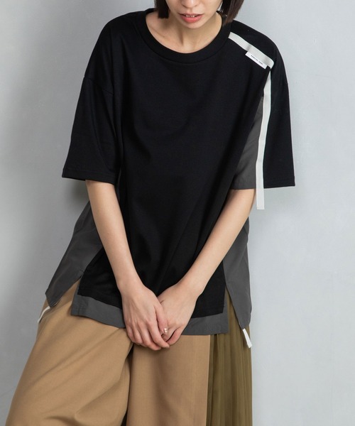 「MARECHAL TERRE」 半袖ブラウス MEDIUM ブラック レディース