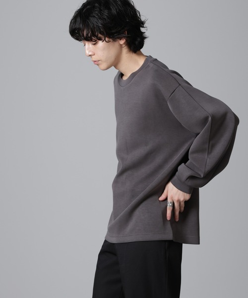 「NANO universe」 長袖Tシャツ M グレー メンズ