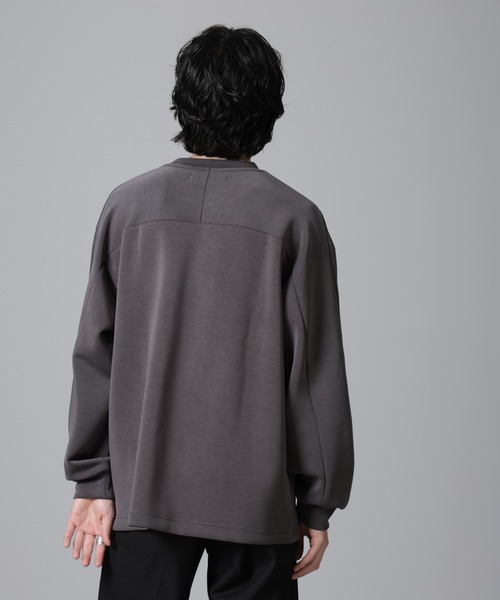 「NANO universe」 長袖Tシャツ M グレー メンズ