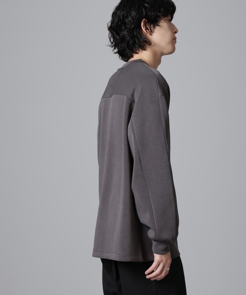 「NANO universe」 長袖Tシャツ M グレー メンズ