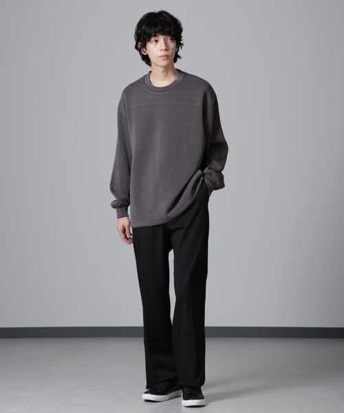 「NANO universe」 長袖Tシャツ M グレー メンズ