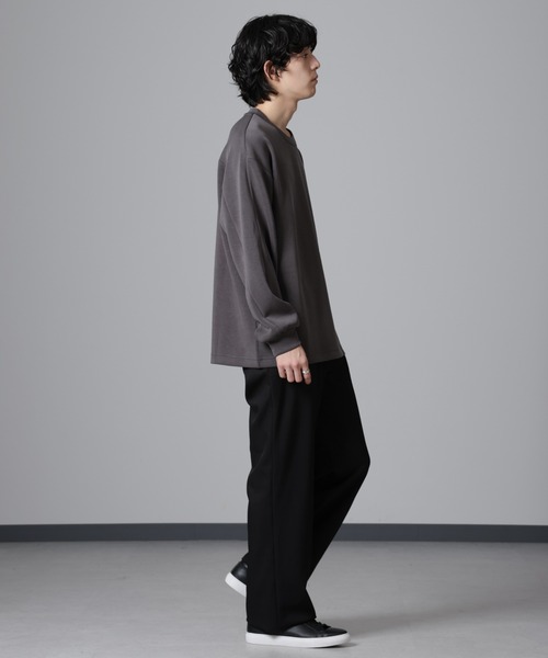 「NANO universe」 長袖Tシャツ M グレー メンズ