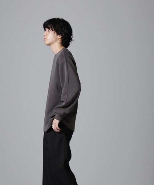 「NANO universe」 長袖Tシャツ M グレー メンズ