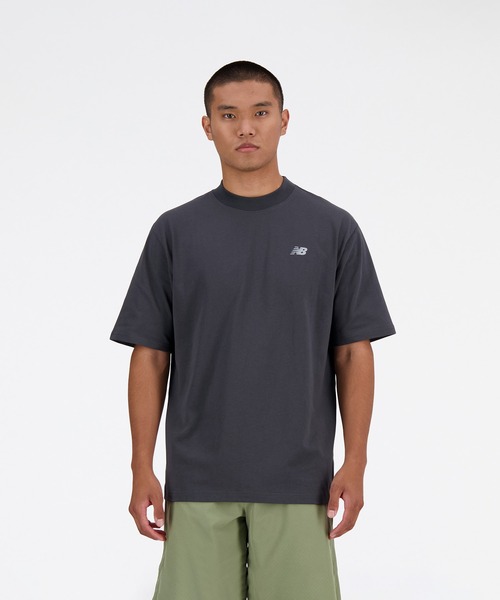 「New Balance」 半袖Tシャツ MEDIUM ブラック メンズ