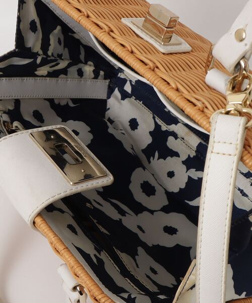 kate spade ベージュ/ブラック かごバッグ ベージュ系 kate spade new york(ケイトスペード) かごバッグ
