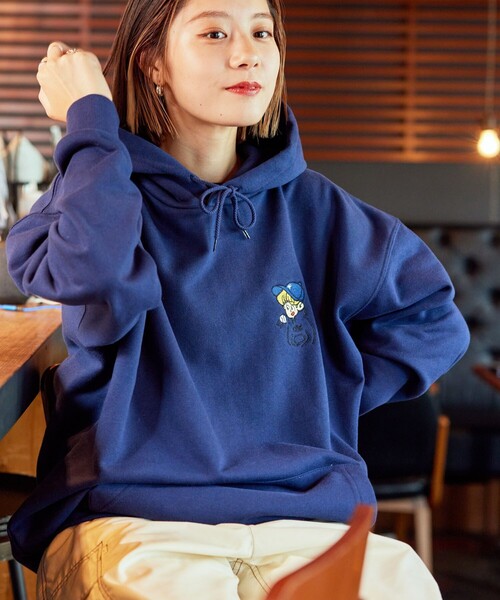 kaoyorinakami プルオーバーパーカー LARGE ネイビー メンズ