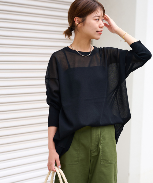 「JOURNAL STANDARD relume」 ドルマンスリーブニット FREE ブラック レディース