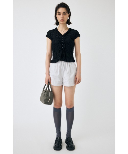 MOUSSY（マウジー） ブラウス シャツ RUFFLE LACE ノースリーブ