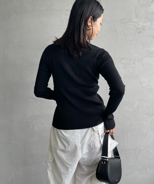 ニット セーター 「WEB先行予約」「FRED PERRY/フレッドペリー」 別注 ワンポイントロゴ刺繍 リブニットポロシャツ レディース FRED PERRY ニット セーター 「WEB先行予約」「FRED PERRY