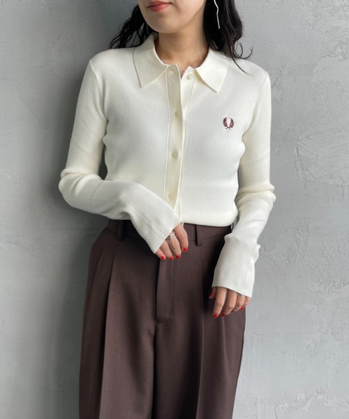 FRED PERRY（フレッドペリー） ニット セーター 別注 ワンポイントロゴ