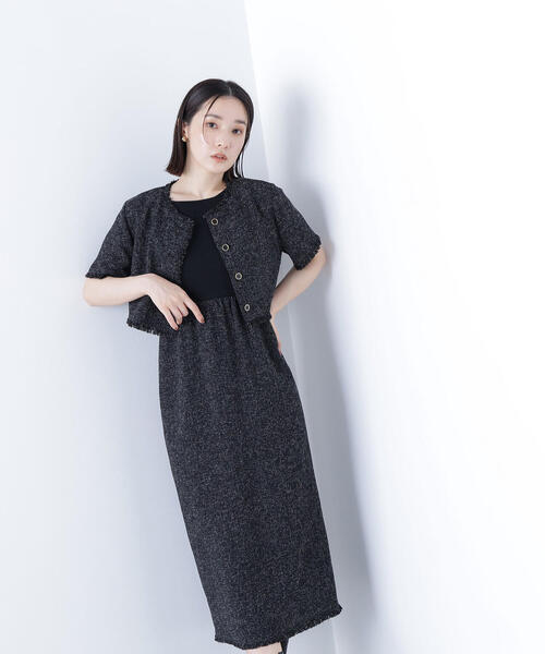 NATURAL BEAUTY ジャケット 38号 ツイード NATURAL BEAUTY BASIC ワンピース ツイードジャケット＆ナロー