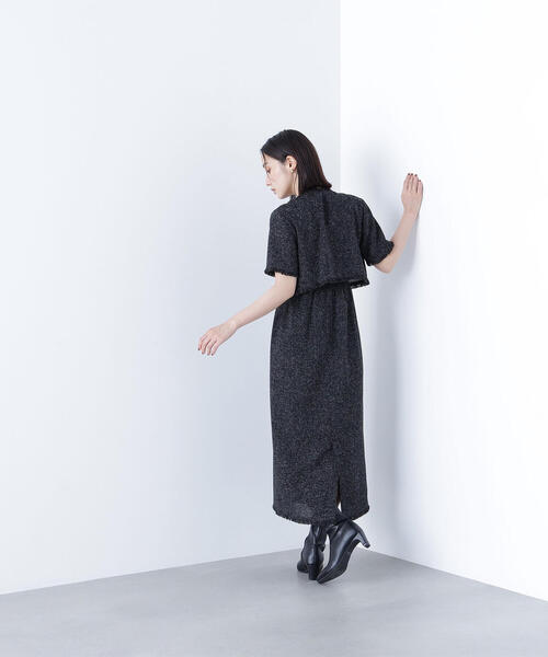 NATURAL BEAUTY BASIC ワンピース ツイードジャケット＆ナロー