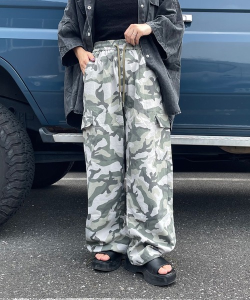 CRB パンツ 迷彩柄カーゴパンツ レディース : ZOZOTOWN Yahoo!店