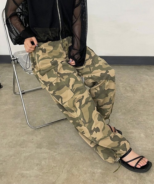 CRB パンツ 迷彩柄カーゴパンツ レディース : ZOZOTOWN Yahoo!店