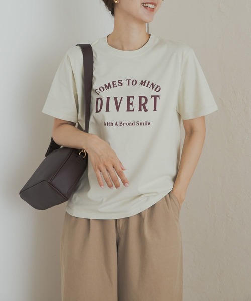 URBAN RESEARCH DOORS / アーバンリサーチ ドアーズ ピグメントロゴTシャツ URBAN RESEARCH DOORS tシャツ ピグメントロゴTシャツ