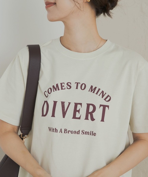 URBAN RESEARCH DOORS tシャツ ピグメントロゴTシャツ
