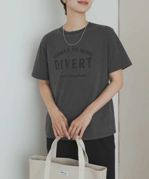 URBAN RESEARCH DOORS / アーバンリサーチ ドアーズ ピグメントロゴTシャツ URBAN RESEARCH DOORS tシャツ ピグメントロゴTシャツ