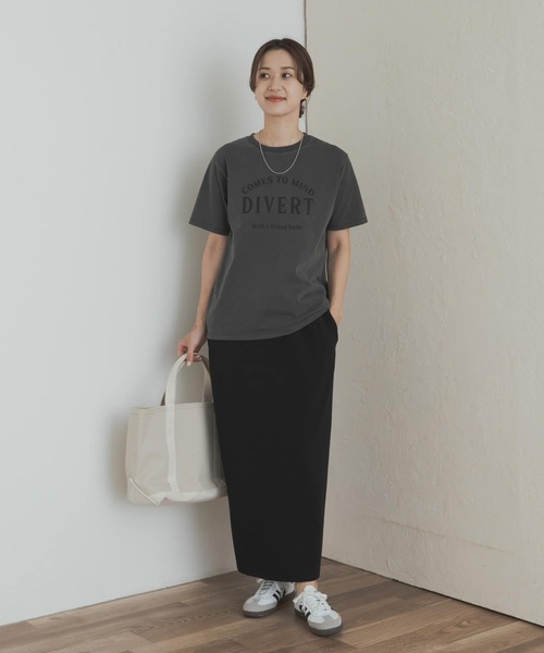 URBAN RESEARCH DOORS tシャツ ピグメントロゴTシャツ